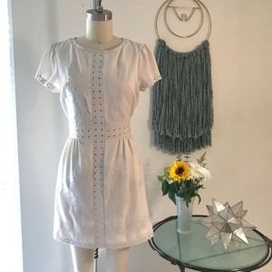 Staring at Stars White Eyelet Dress